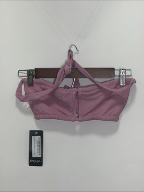 Mauve Strapless Bikini Set